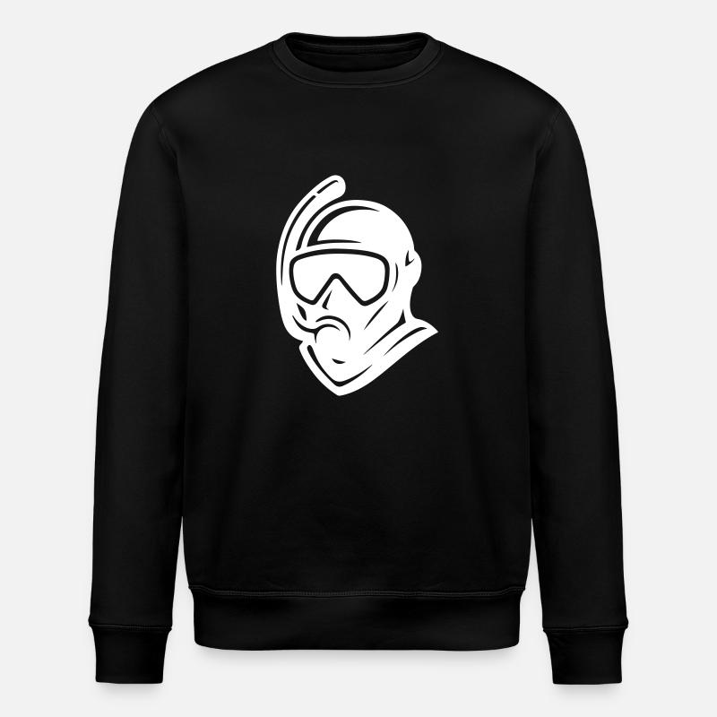 Plongeur Snorkel Plongée - Sweat bio ROLLER Stanley/Stella Unisexe - noir