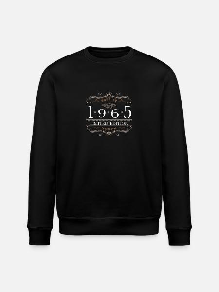 Limited Edition 1965 Aged To Perfection - Stanley/Stella ROLLER Unisex Organic Sweatshirt - black
