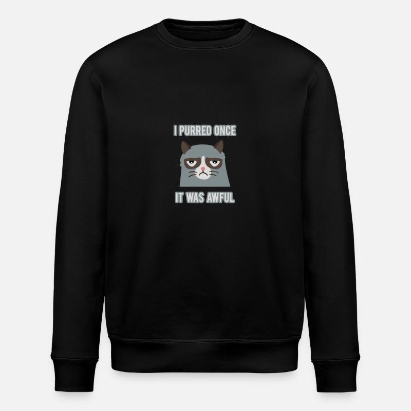 Grumpy Cat - Stanley/Stella ROLLER Unisex Organic Sweatshirt - black