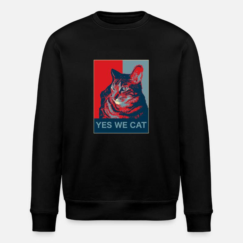 Yes we Cat - Stanley/Stella Unisex Bio-Sweatshirt ROLLER - Schwarz