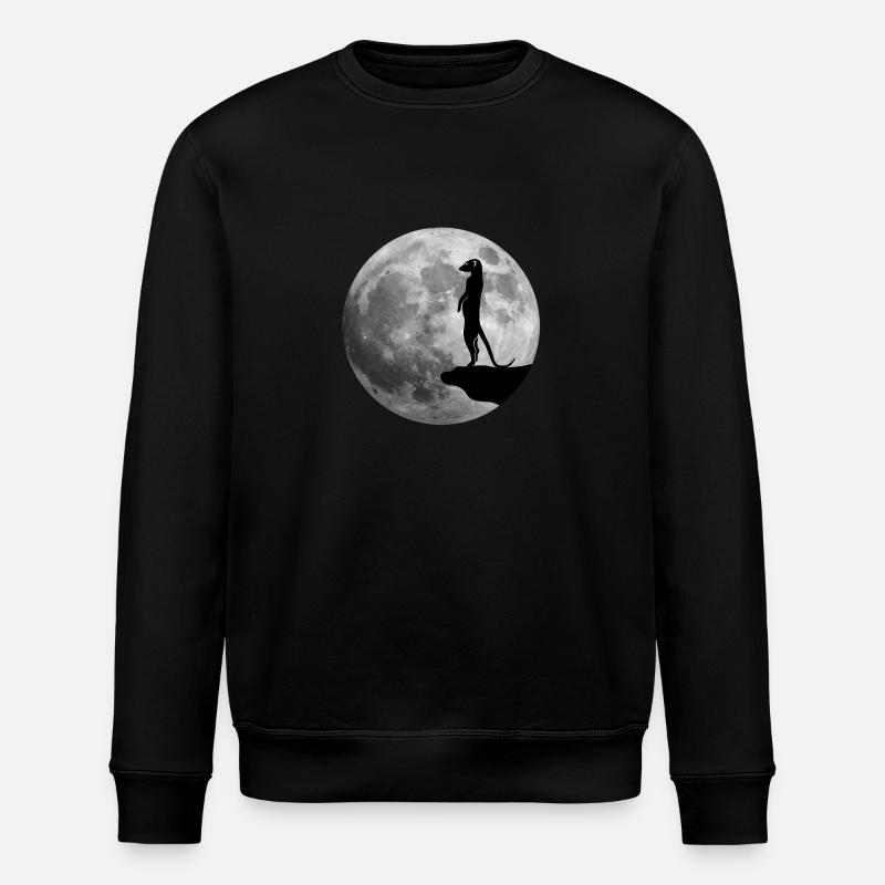suricate lune - Sweat bio ROLLER Stanley/Stella Unisexe - noir