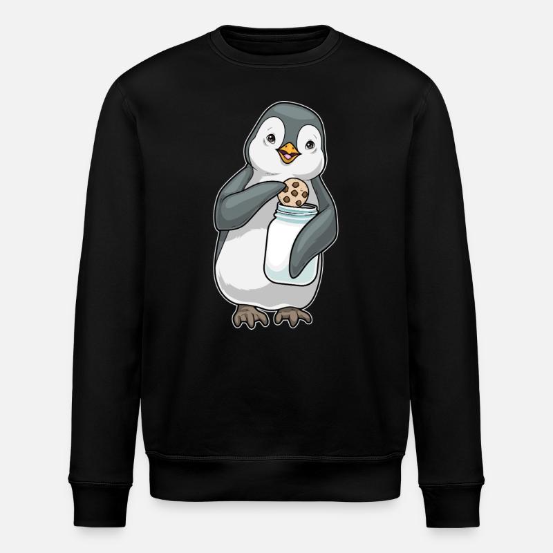 Biscuit pingouin - Sweat bio ROLLER Stanley/Stella Unisexe - noir