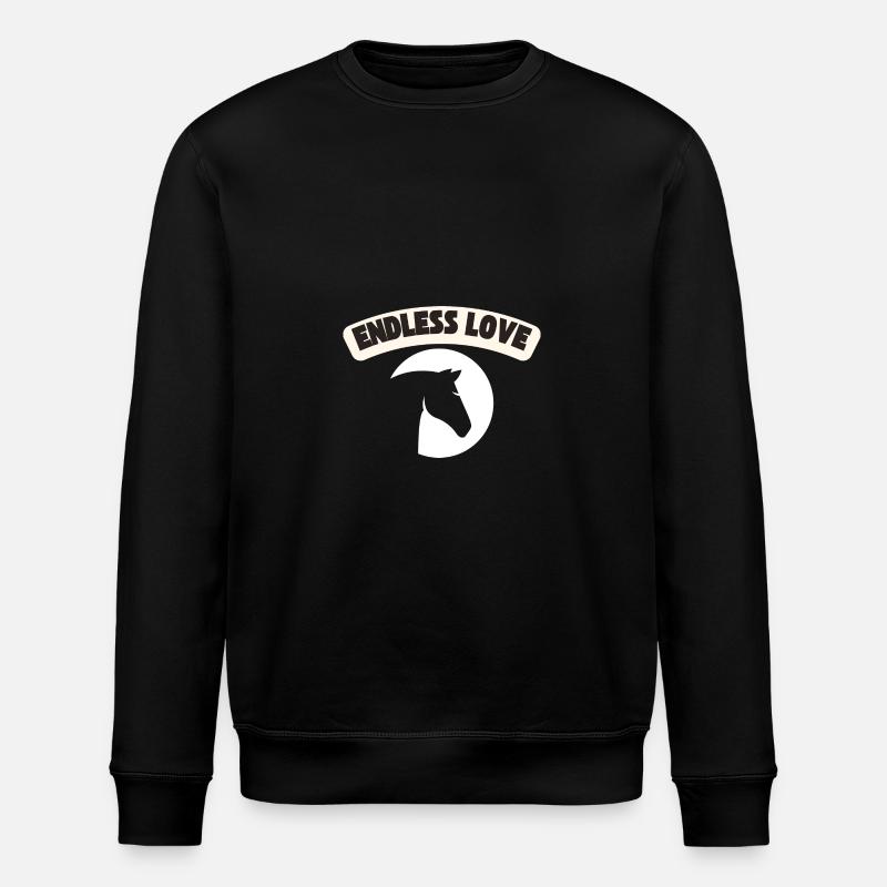 Cheval d’amour sans fin - Sweat bio ROLLER Stanley/Stella Unisexe - noir
