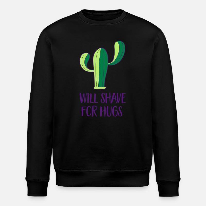 Cactus - Shave - Stanley/Stella ROLLER Unisex Organic Sweatshirt - black