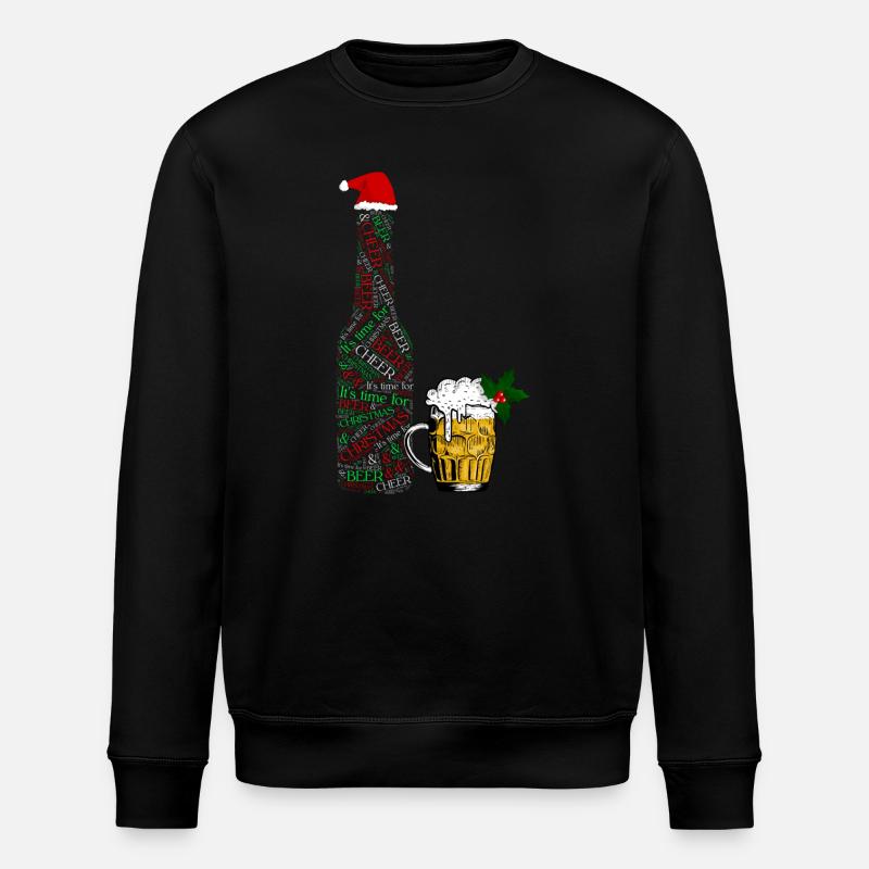 Bouteille de bière festive - Sweat bio ROLLER Stanley/Stella Unisexe - noir