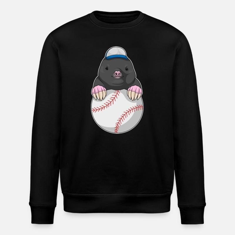 Mole Baseball - Stanley/Stella ROLLER Unisex Organic Sweatshirt - black