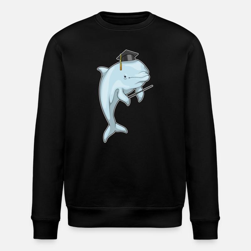 Cylindre du professeur Delfin - Sweat bio ROLLER Stanley/Stella Unisexe - noir