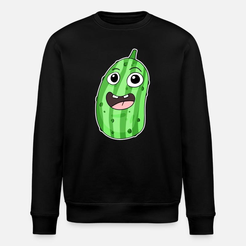 Motif concombre - Sweat bio ROLLER Stanley/Stella Unisexe - noir