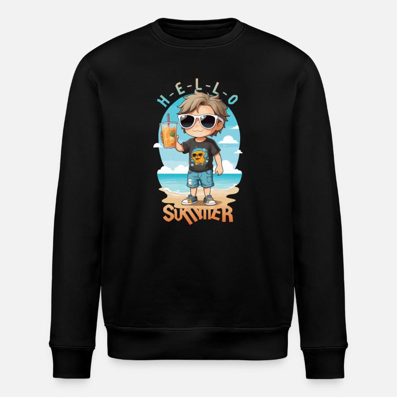 Hallo Sommer - Stanley/Stella Unisex Bio-Sweatshirt ROLLER - Schwarz
