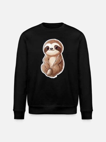 Sloth - Stanley/Stella ROLLER Unisex Organic Sweatshirt - black