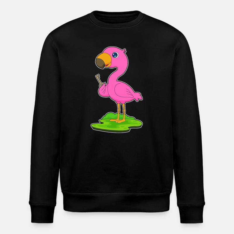 Flamingo Key - Stanley/Stella ROLLER Unisex Organic Sweatshirt - black