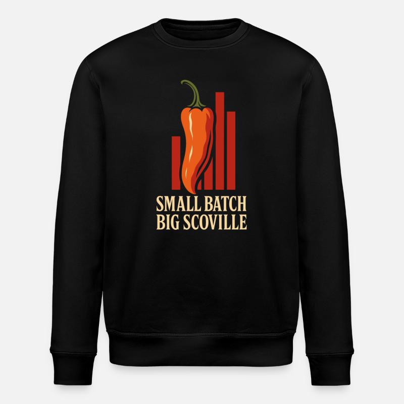 Saucier Pieux Chili Fermenté Épicé - Sweat bio ROLLER Stanley/Stella Unisexe - noir