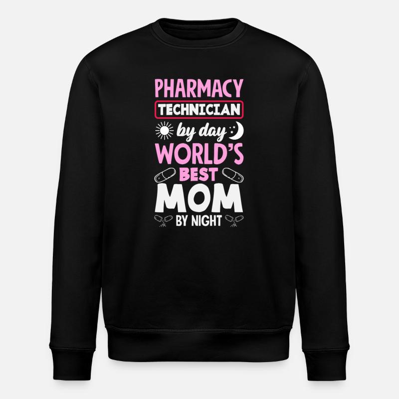 Pharmacien Technicien Pharmaceutique - Sweat bio ROLLER Stanley/Stella Unisexe - noir