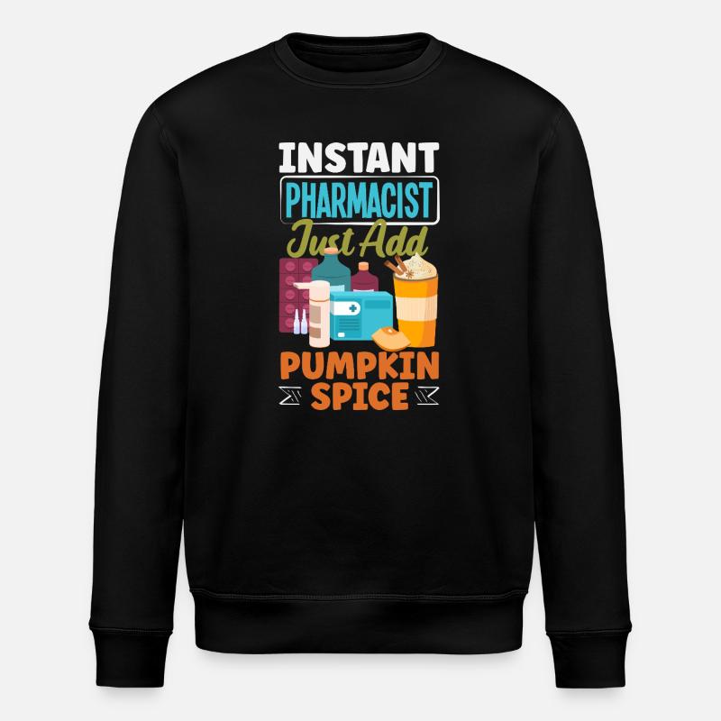 Pharmacien Technicien Pharmaceutique - Sweat bio ROLLER Stanley/Stella Unisexe - noir