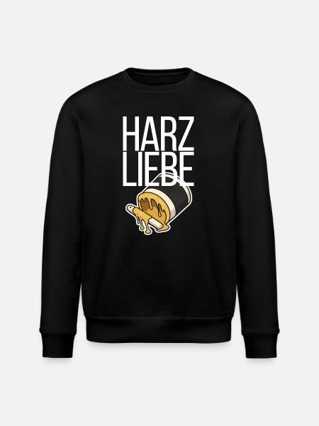 Harzliebe Handball Design - Stanley/Stella Unisex Bio-Sweatshirt ROLLER - Schwarz
