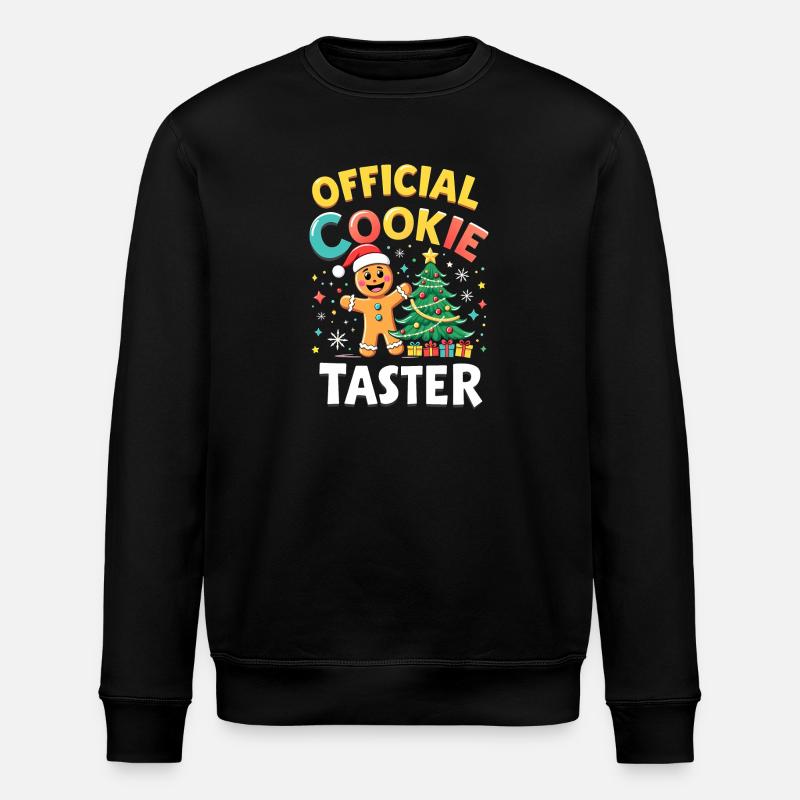 Bouton officiel des cookies - Sweat bio ROLLER Stanley/Stella Unisexe - noir
