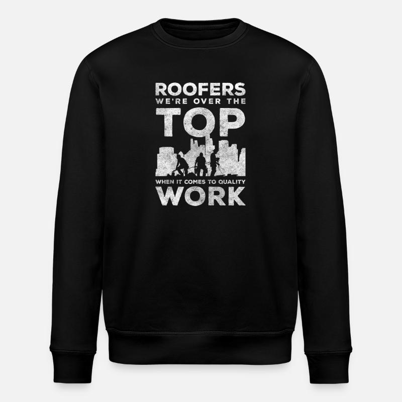 Roofer Roofers Master Guild - Stanley/Stella ROLLER Unisex Organic Sweatshirt - black