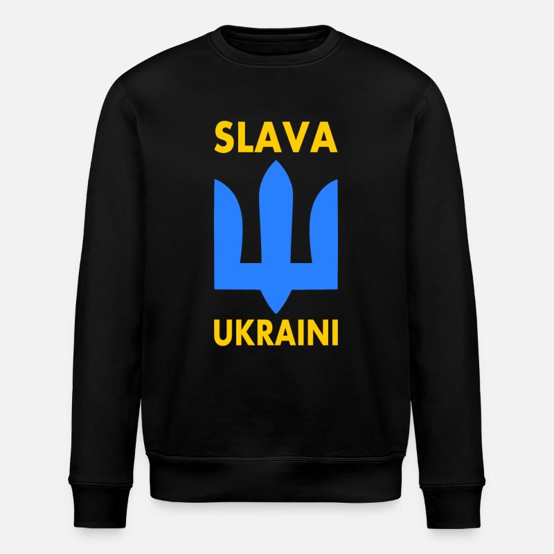 Ukraine - Stanley/Stella Unisex Bio-Sweatshirt ROLLER - Schwarz