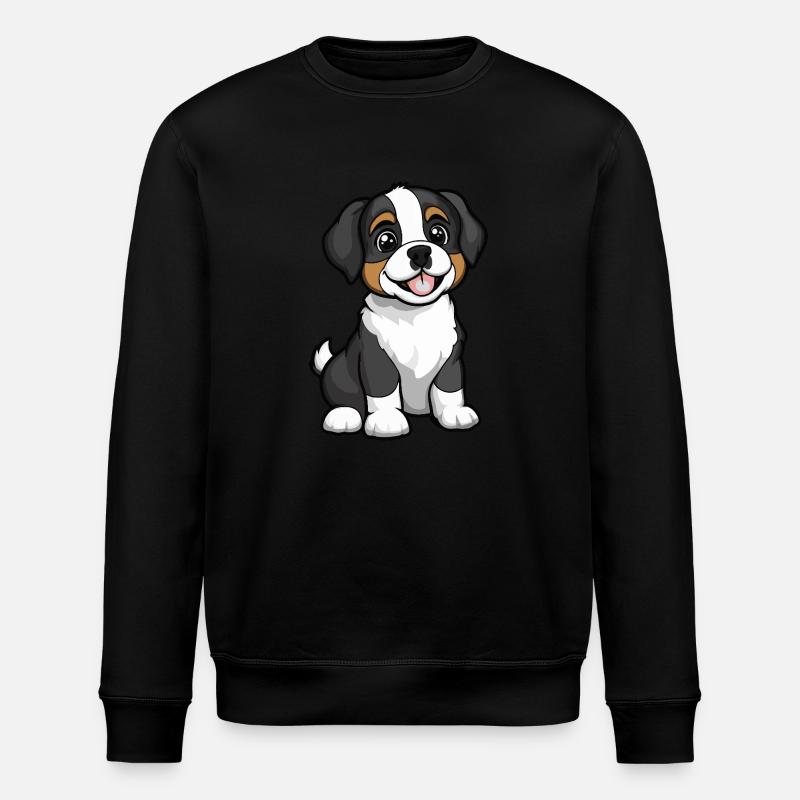 Chien Saint-Bernard Mignon - Sweat bio ROLLER Stanley/Stella Unisexe - noir