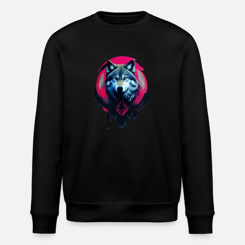 Wolf - Stanley/Stella Unisex Bio-Sweatshirt ROLLER - Schwarz
