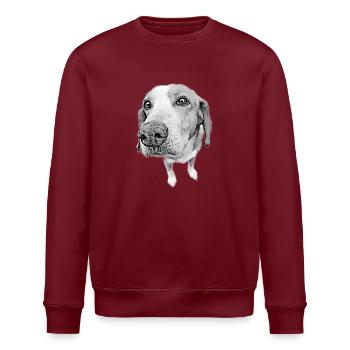 Nez de chien - Sweat bio ROLLER Stanley/Stella Unisexe - bordeaux - Devant - Nik (191cm)