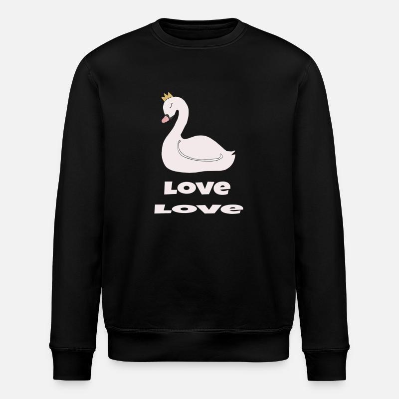 L’amour du cygne - Sweat bio ROLLER Stanley/Stella Unisexe - noir