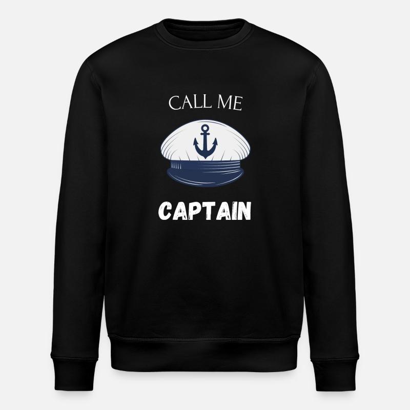 Call me the captain - Stanley/Stella ROLLER Unisex Organic Sweatshirt - black