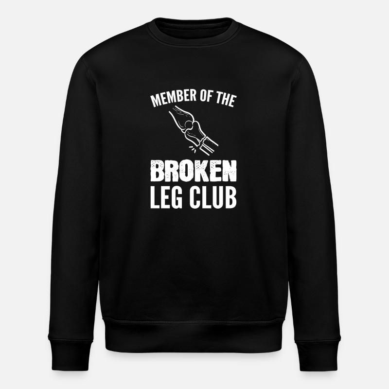 Broken leg - Stanley/Stella ROLLER Unisex Organic Sweatshirt - black