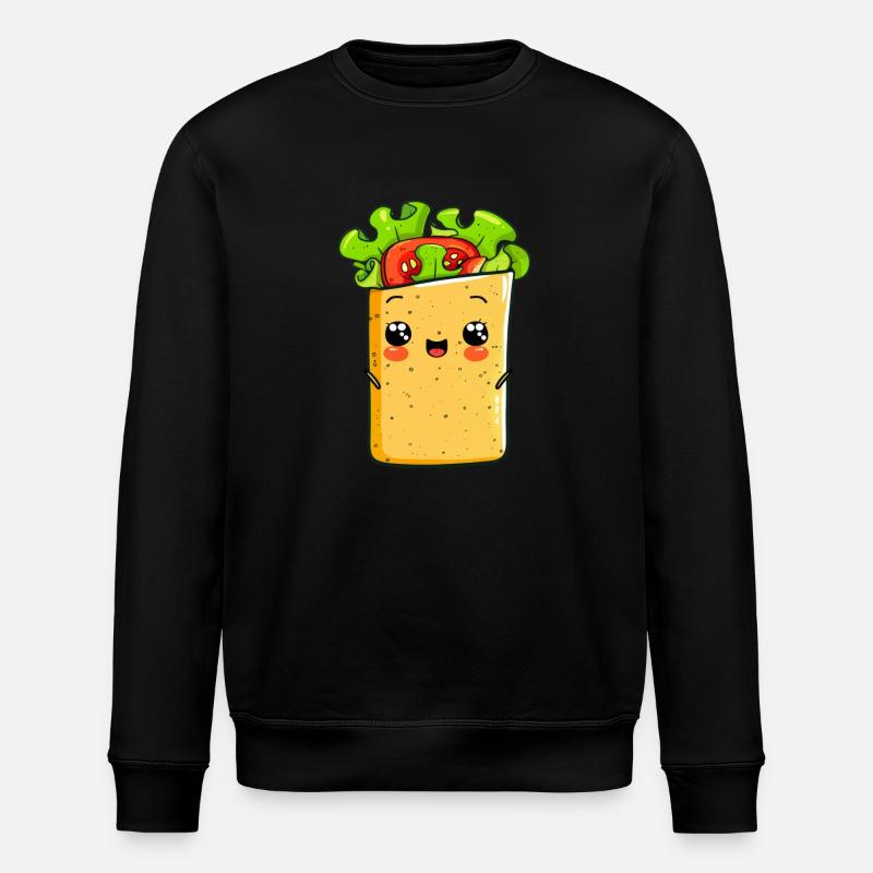 Funny Wrap Comic - Stanley/Stella ROLLER Unisex Organic Sweatshirt - black