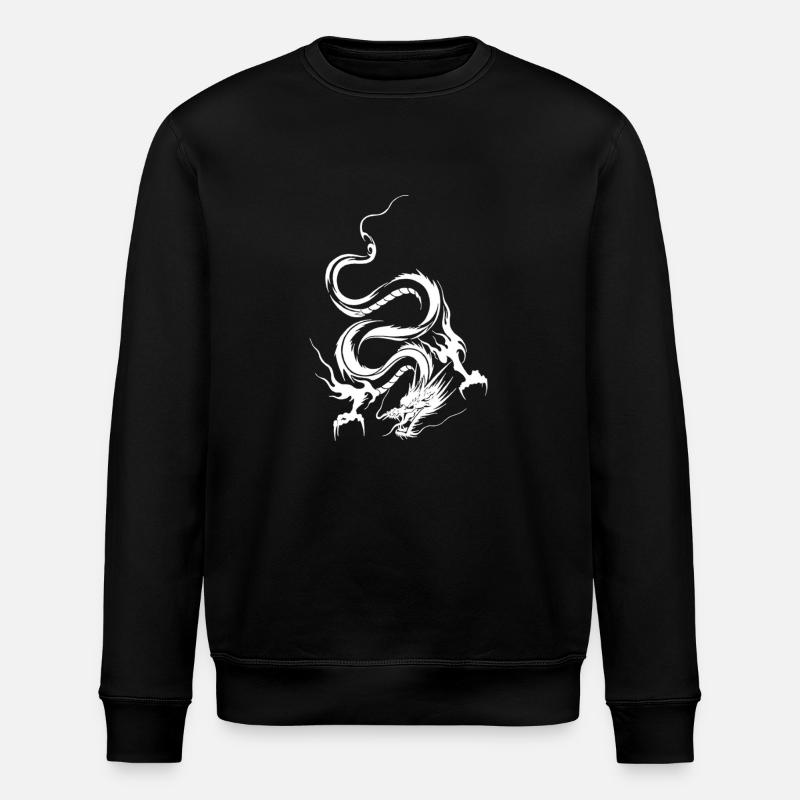 dragon_blanc - Stanley/Stella Unisex Bio-Sweatshirt ROLLER - Schwarz