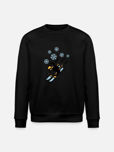 pinguin_ski_022011_d_3c - Stanley/Stella Unisex Bio-Sweatshirt ROLLER - Schwarz