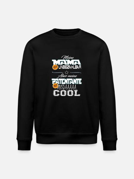 Patentante mega cool - Stanley/Stella Unisex Bio-Sweatshirt ROLLER - Schwarz