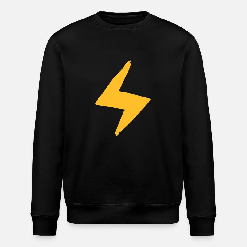 lightning - Stanley/Stella ROLLER Unisex Organic Sweatshirt - black