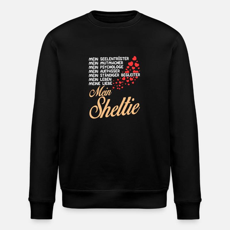 Sheltie - Mein - Stanley/Stella Unisex Bio-Sweatshirt ROLLER - Schwarz