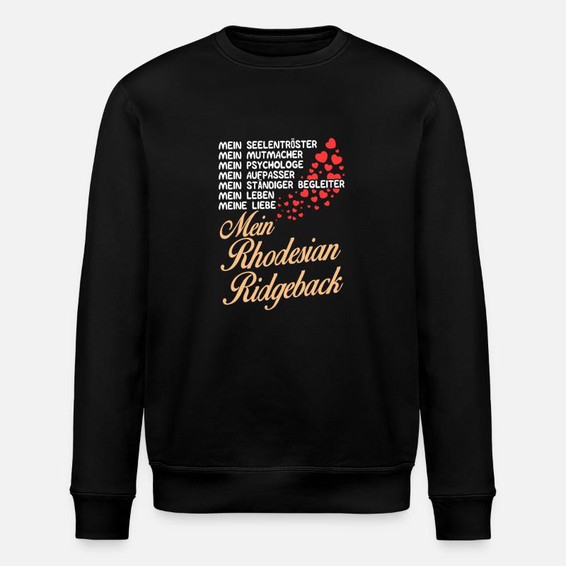 Rhodesian-Ridgeback- Mein - Stanley/Stella Unisex Bio-Sweatshirt ROLLER - Schwarz