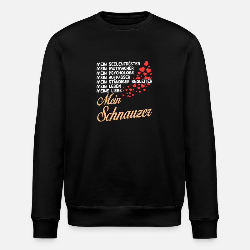 Schnauzer - Mein - Stanley/Stella Unisex Bio-Sweatshirt ROLLER - Schwarz