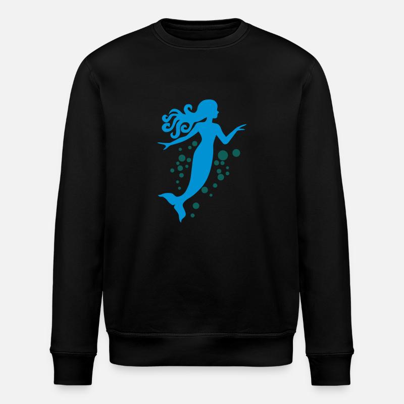 Meerjungfrau - Stanley/Stella Unisex Bio-Sweatshirt ROLLER - Schwarz