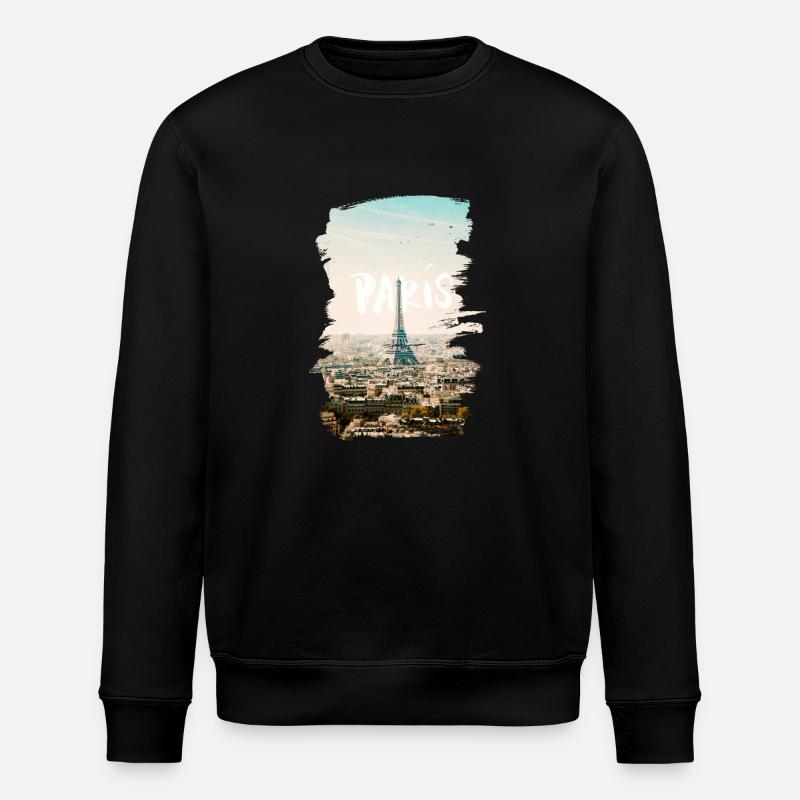 Paris - Stanley/Stella ROLLER Unisex Organic Sweatshirt - black