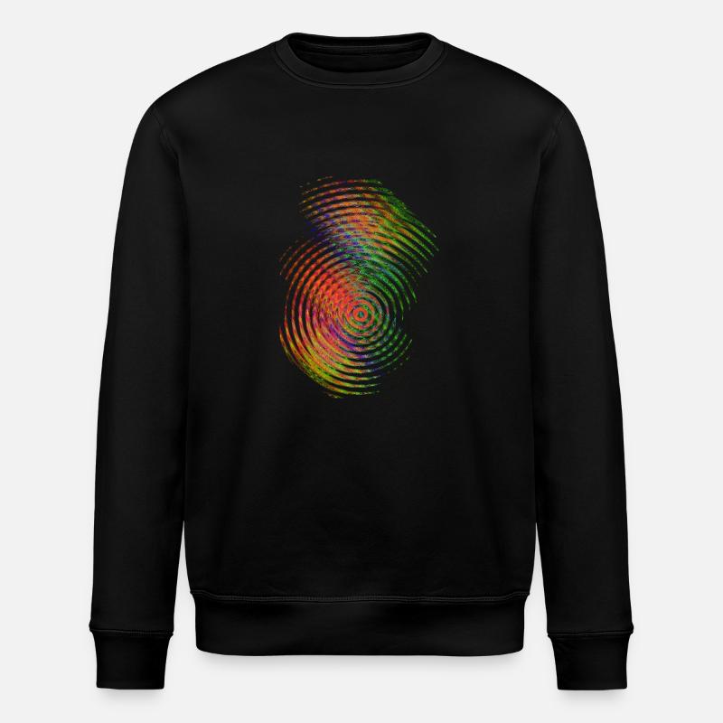Ondes de couleur - Sweat bio ROLLER Stanley/Stella Unisexe - noir