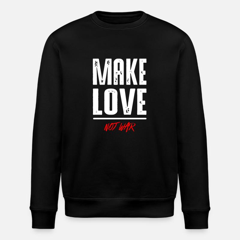 Make Love - Stanley/Stella Unisex Bio-Sweatshirt ROLLER - Schwarz