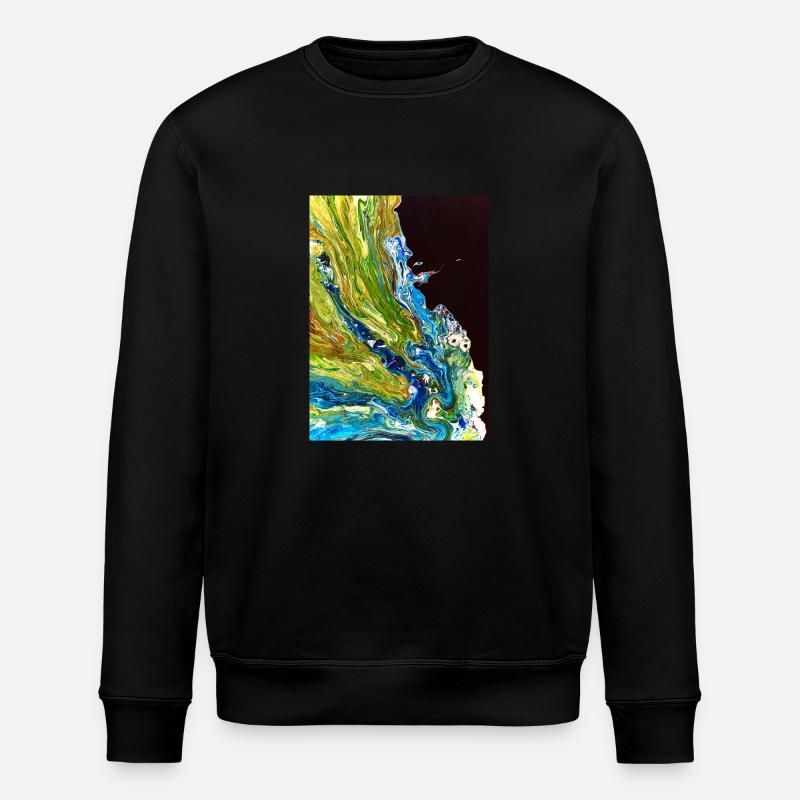 Paysage abstrait - Sweat bio ROLLER Stanley/Stella Unisexe - noir