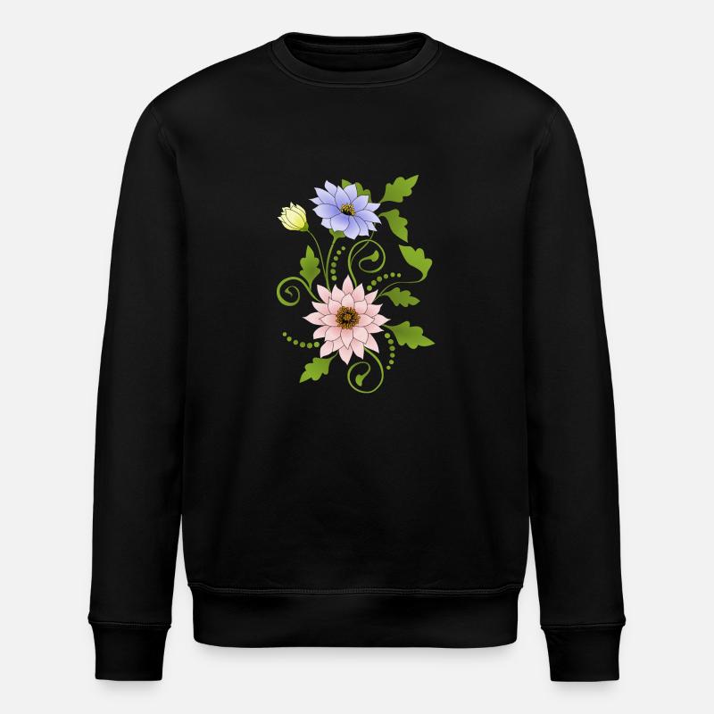 Fleur - Sweat bio ROLLER Stanley/Stella Unisexe - noir