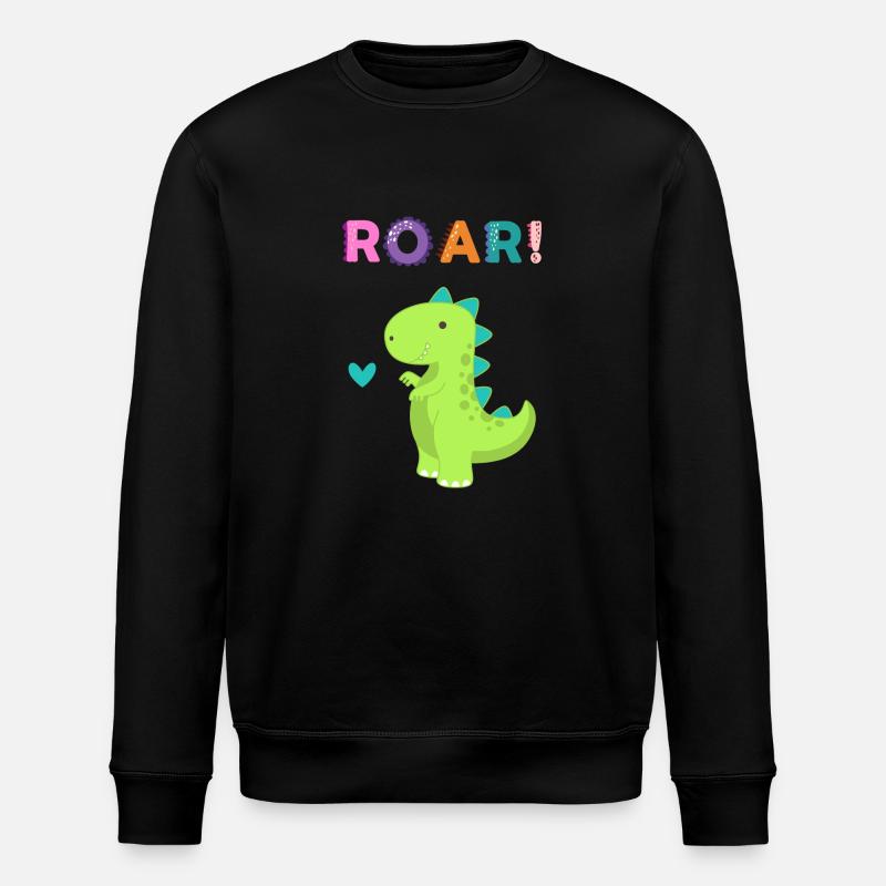 Roar - Doux Dino ! - Sweat bio ROLLER Stanley/Stella Unisexe - noir