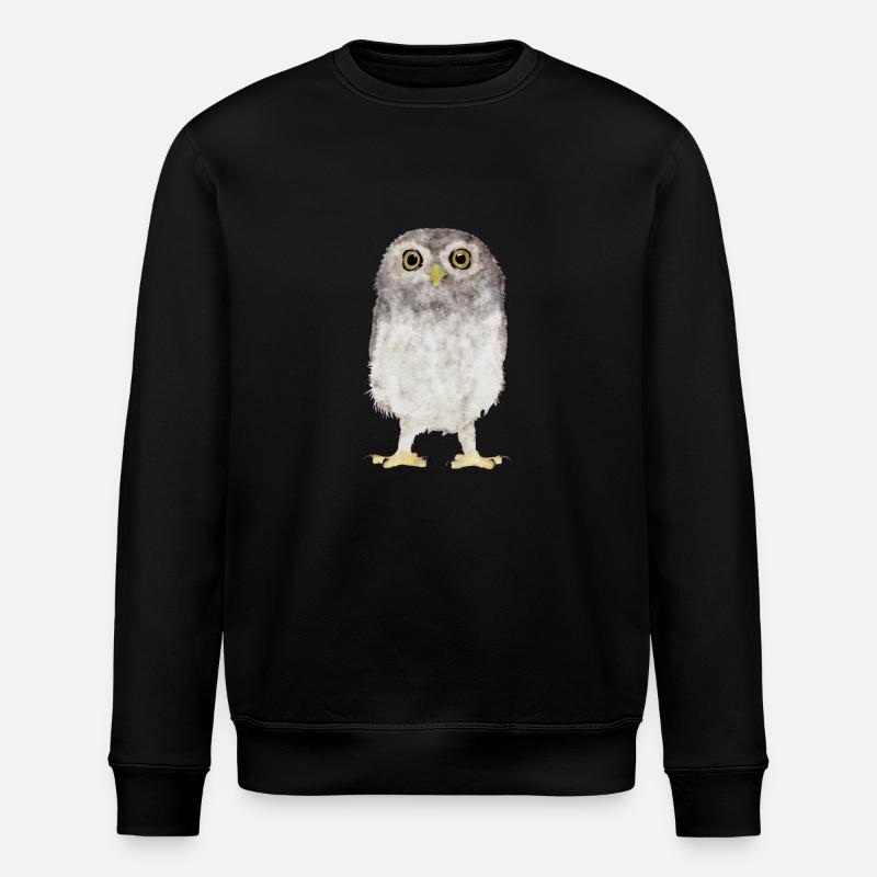 Eule - Stanley/Stella Unisex Bio-Sweatshirt ROLLER - Schwarz