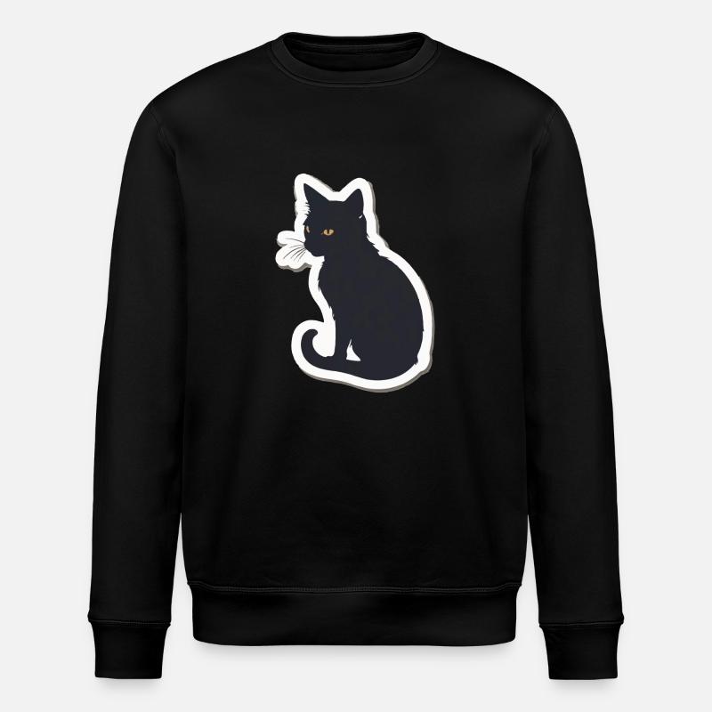 Silhouette de chat - Sweat bio ROLLER Stanley/Stella Unisexe - noir