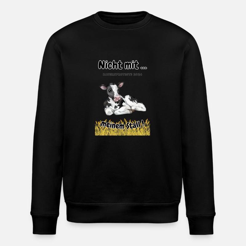 Landwirtschaft - Bauerndemo - Stanley/Stella Unisex Bio-Sweatshirt ROLLER - Schwarz