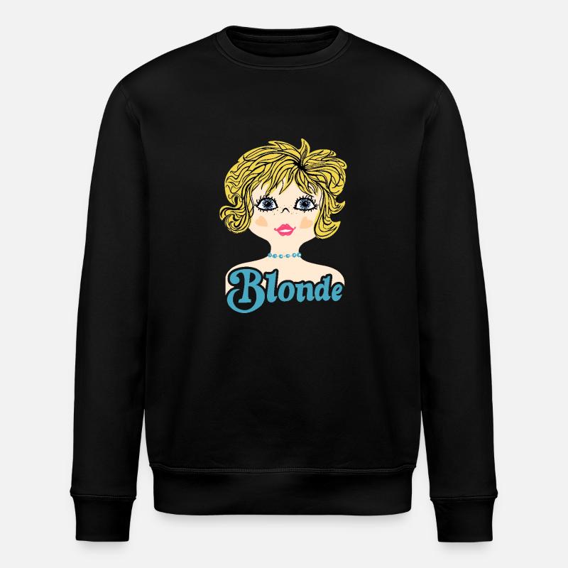 Illustration rétro Blonde - Sweat bio ROLLER Stanley/Stella Unisexe - noir