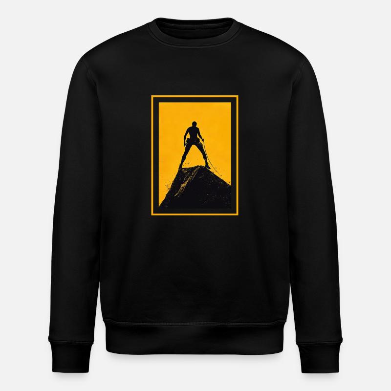 Attention! Climber - Stanley/Stella ROLLER Unisex Organic Sweatshirt - black