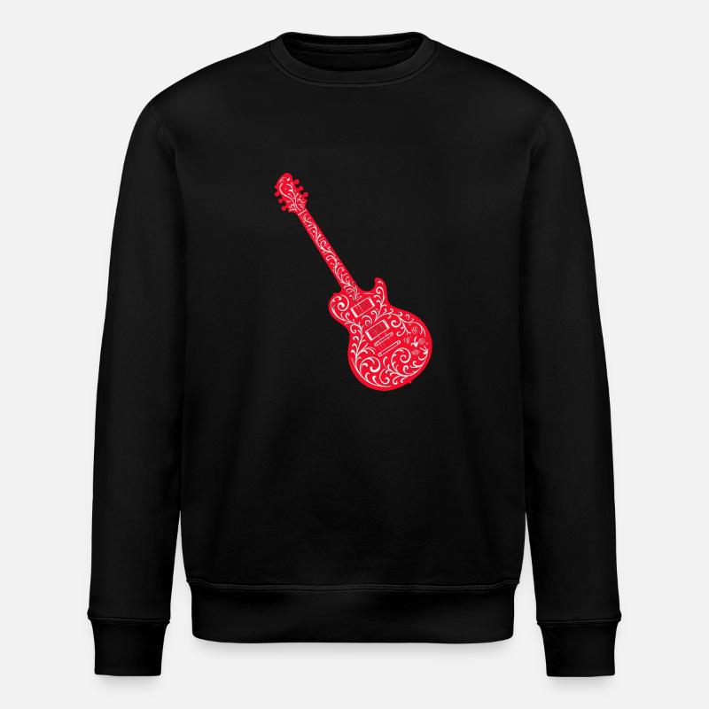 Guitar 1 - Stanley/Stella ROLLER Unisex Organic Sweatshirt - black