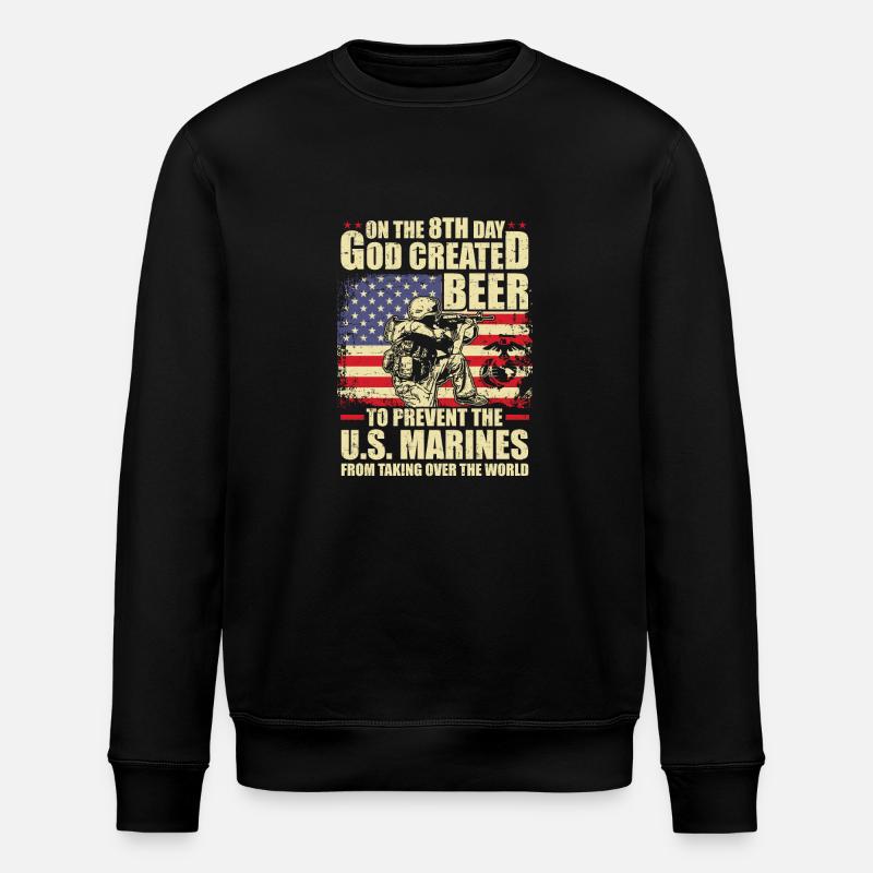 Marines - Stanley/Stella Unisex Bio-Sweatshirt ROLLER - Schwarz